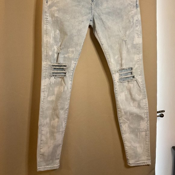 David Kollar Original Skinny "Cloud Blue Wash" Jeans - Picture 1 of 6
